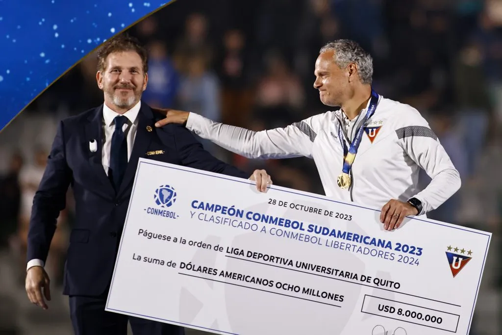 Con Esteban Paz al mando, Liga de Quito ganó varios títulos internacionales, el último la Copa Sudamericana. (Foto: Imago)