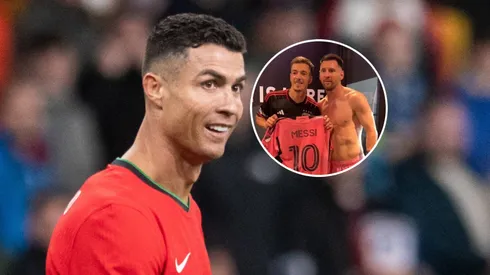 Cristiano Ronaldo, Pedro Santos y Leo Messi.