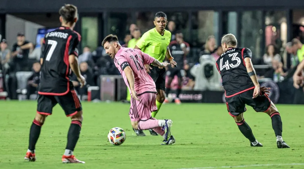 Lionel Messi en Inter Miami vs. DC United. (Foto: Imago)