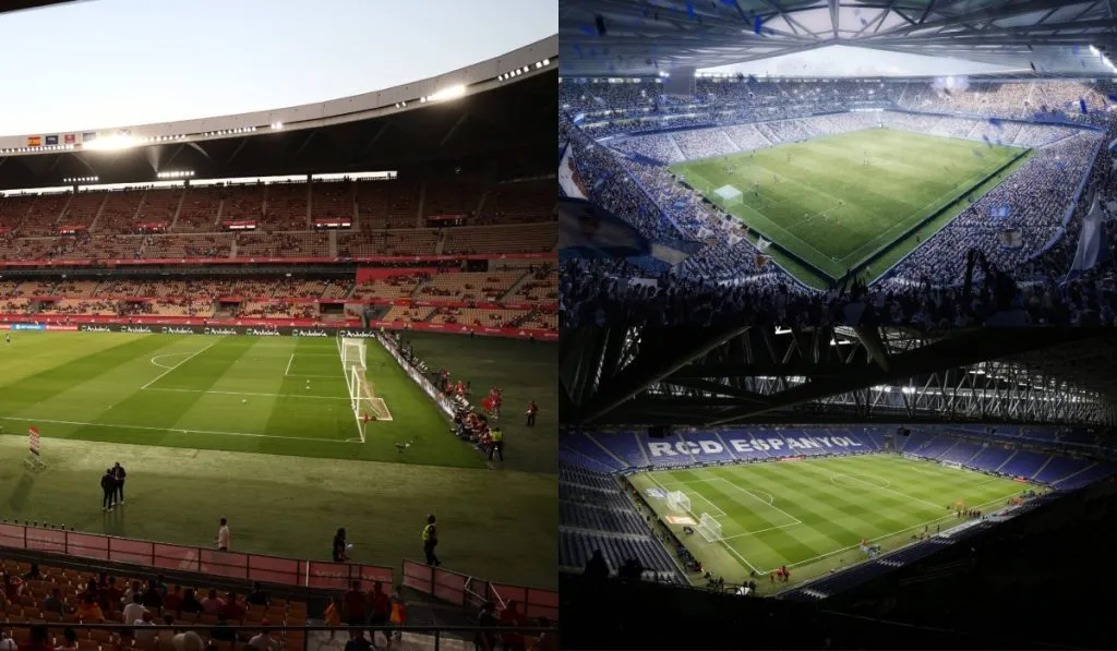 Estadio de La Cartuja, Zaragoza y RCDE Stadium en Barcelona: IMAGO