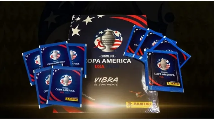 Los codiciados sobres y el álbum de la Copa América 2024.