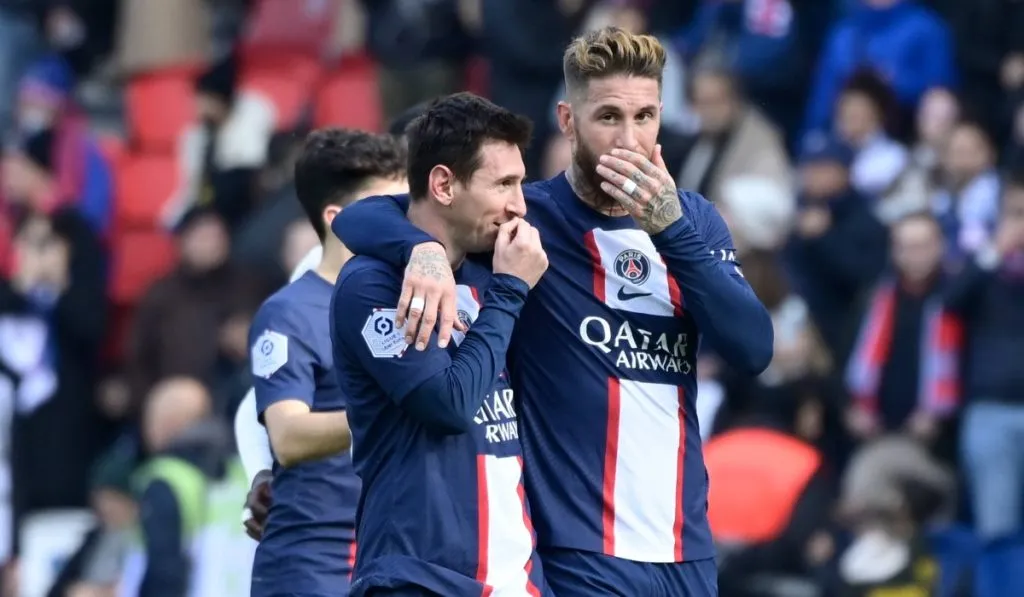 Sergio Ramos y Lionel Messi en uno de sus compromisos con PSG: IMAGO