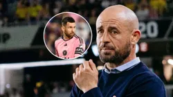 Lionel Messi y Lorent Courtois.