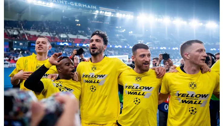 Los festejos del Dortmund para meterse en la final contra Real Madrid.