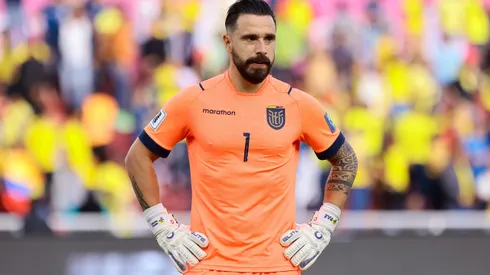 QUITO, ECUADOR - SEPTEMBER 12: Hernan Galindez of Ecuador reacts during a FIFA World Cup 2026 Qualifier match between Ecuador and Uruguay at Estadio Rodrigo Paz Delgado on September 12, 2023 in Quito, Ecuador. (Photo by Franklin Jacome/Getty Images)