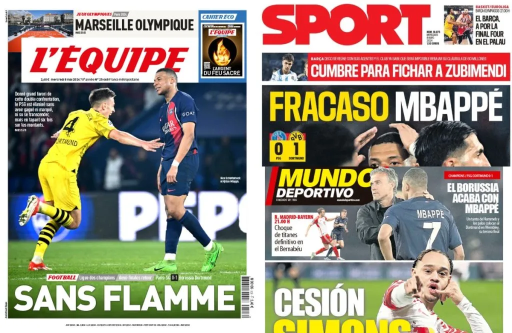 Mbappé, más que cuestionado por la prensa internacional: TW