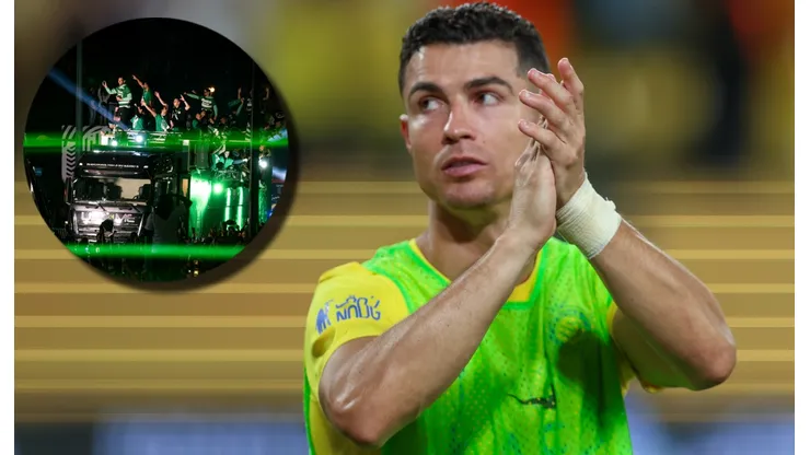 Cristiano Ronaldo se sumó a los festejos de un campeonato que no disputó.