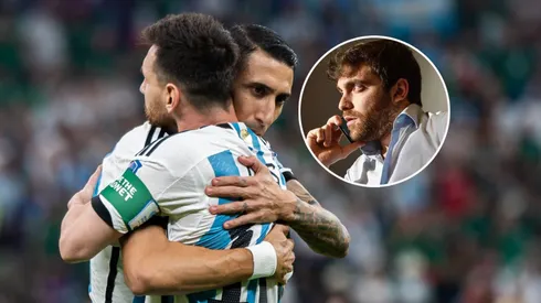 Lionel Messi, Ángel Di María y Fabrizio Romano.