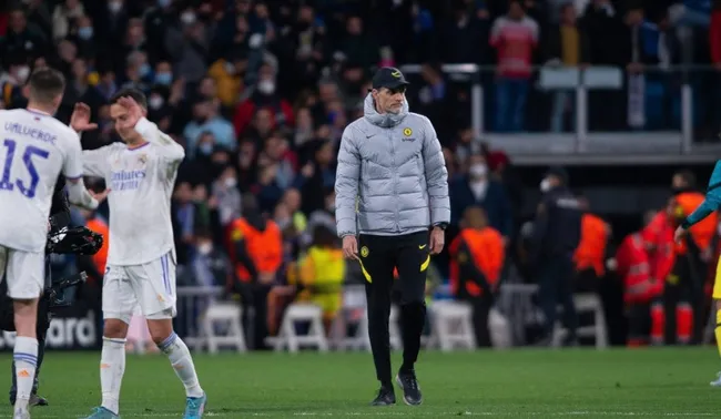 Thomas Tuchel durante aquella amarga victoria del Chelsea en el Bernabéu: IMAGO