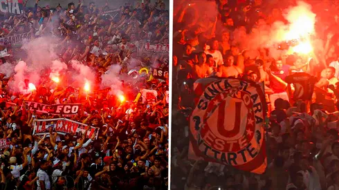 Barra de Universitario y Colo Colo se pelearon.