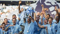 Manchester City celebra la conquista de la Premier League 2023-24.