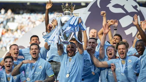 Manchester City celebra la conquista de la Premier League 2023-24.