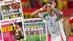 La Azzurra jugó muy mal y las portadas de los diarios italianos no perdonaron.