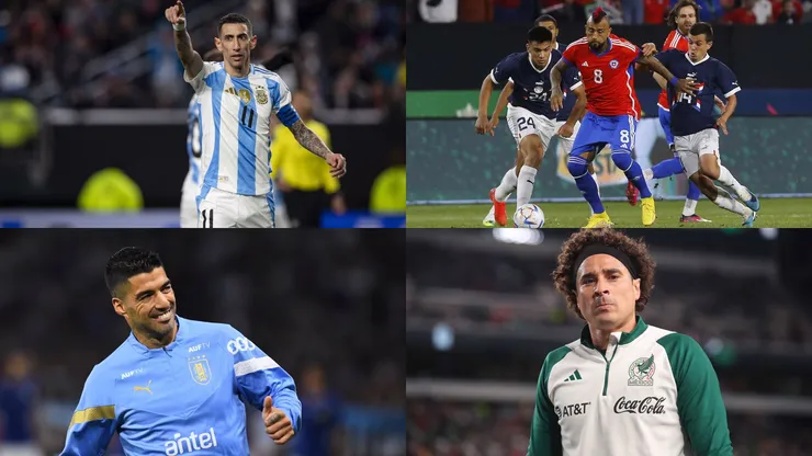Los futbolistas que jugarán su última Copa América (Getty Images)