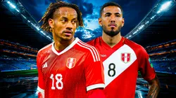 André Carrillo y Sergio Peña jugando para Perú.
