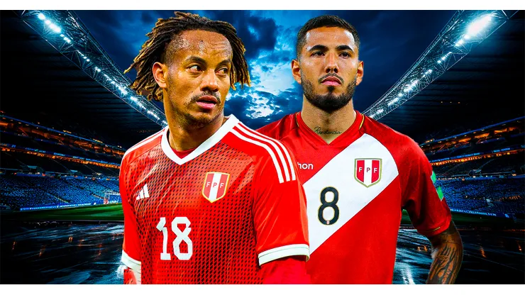 André Carrillo y Sergio Peña jugando para Perú.
