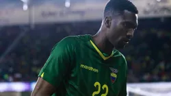 ORLANDO, FLORIDA - MARCH 21: Alexander Dominguez #22 of Ecuador looks on in the first half against USMNT at Orlando City Stadium on March 21, 2019 in Orlando, Florida. (Photo by Harry Aaron/Getty Images)