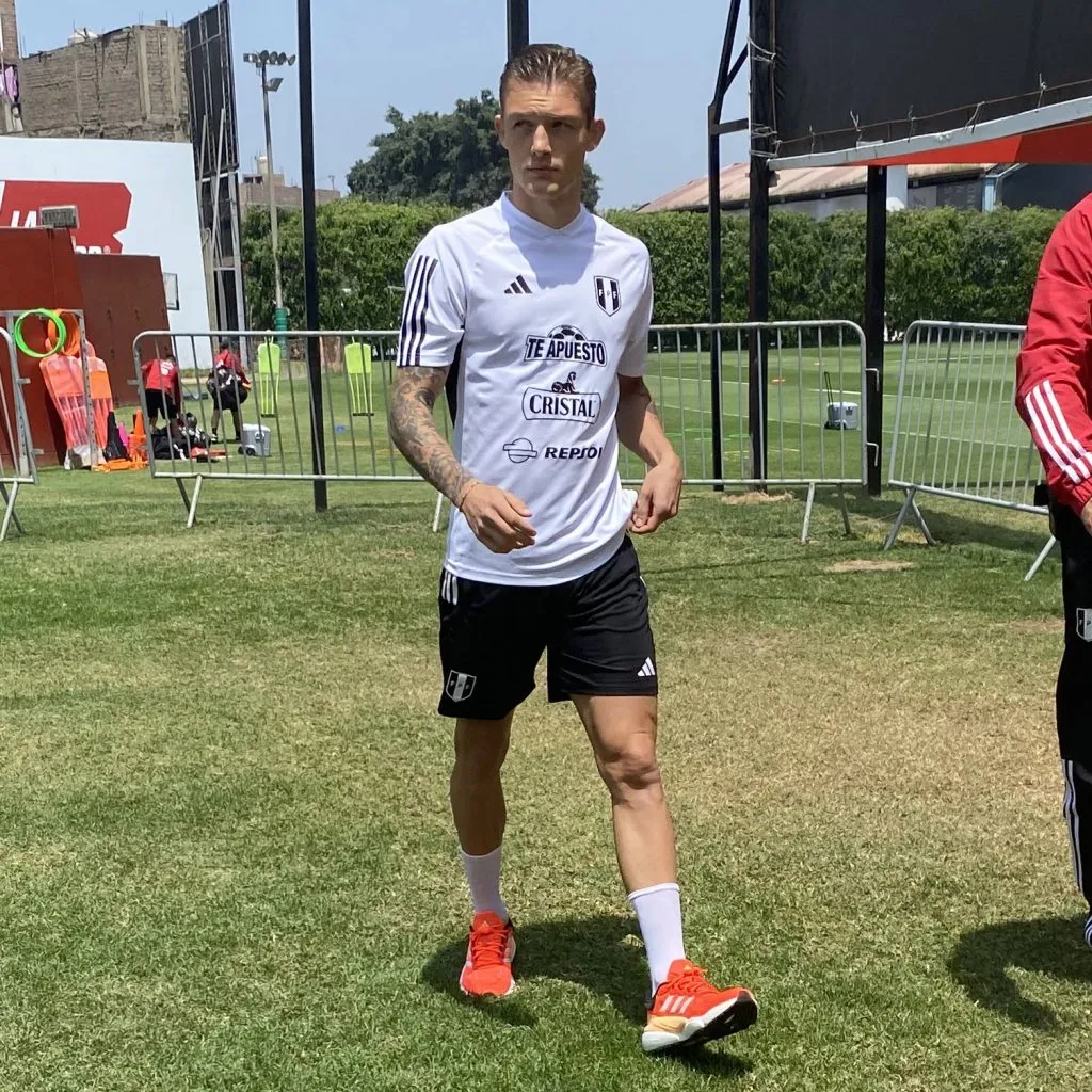 Oliver Sonne junto a la Selección Peruana. (Foto: A Presión).