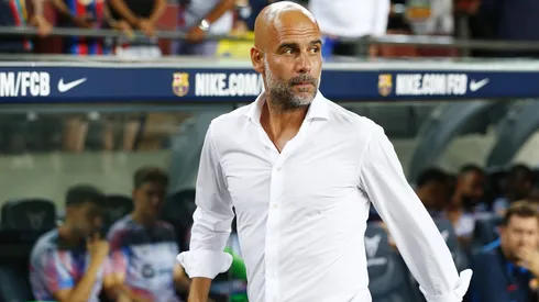 Pep Guardiola en su última visita por Barcelona.