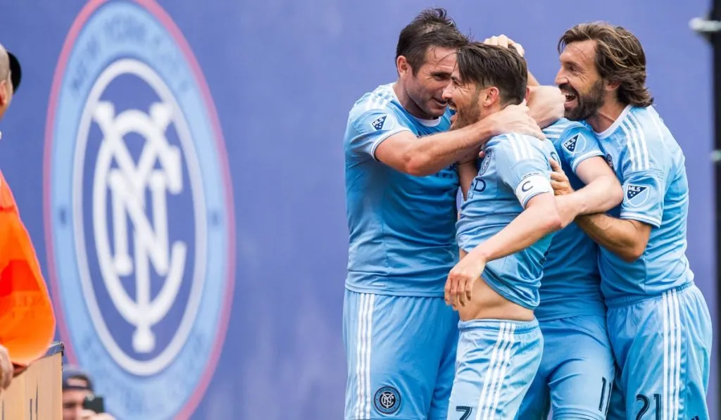 Pirlo y Lampard junto a David Villa en New York City: IMAGO