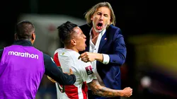 Christian Cueva y Ricardo Gareca en Perú.