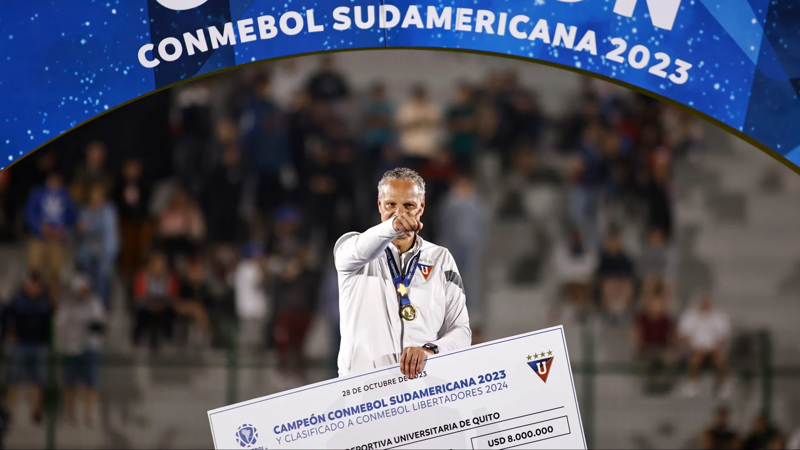 En la temporada 2023, Esteban Paz ganó la Copa Sudamericana y la LigaPro con Liga de Quito. (Foto: Imago)