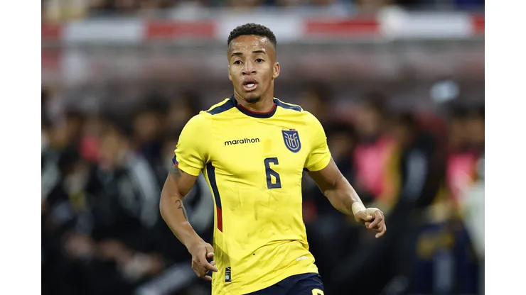 DUSSELDORF - Byron Castillo of Ecuador during the International Friendly, Länderspiel, Nationalmannschaft match between Japan and Ecuador at the Dusseldorf Arena on September 27, 2022 in Dusseldorf, Germany. ANP Dutch Height Maurice van Steen International Friendly 2022 xVIxANPxSportx/xMauricexvanxSteenxIVx *** DUSSELDORF Byron Castillo of Ecuador during the international friendly match between Japan and Ecuador at the Dusseldorf Arena on September 27, 2022 in Dusseldorf, Germany ANP Dutch Height Maurice van Steen International Friendly 2022 xVIxANPxSportx xMauricexvanxSteenxIVx 456686447 originalFilename: 456686447.jpg