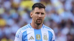 Leo Messi en Argentina vs. Ecuador.