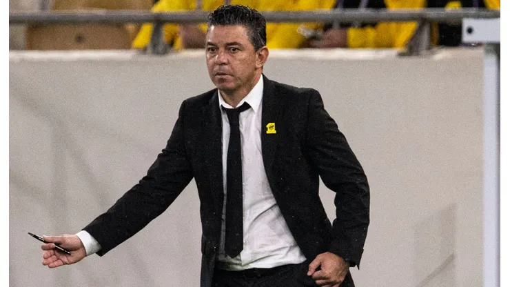 Marcelo Gallardo en uno de sus duelos por Arabia Saudita.