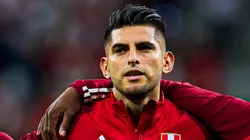 Carlos Zambrano jugando con Perú.