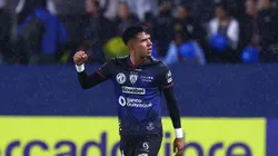 QUITO, ECUADOR - APRIL 24: Kendry Paez of Independiente del Valle celebrates after scoring the team's first goal during a Copa CONMEBOL Libertadores Group F match between Independiente del Valle and Palmeiras at Banco Guayaquil Stadium on April 24, 2024 in Quito, Ecuador. (Photo by Franklin Jacome/Getty Images)