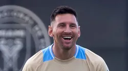 Messi entrenando con la Selección Argentina.