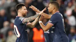 Lionel Messi y Kylian Mbappé en sus tiempos por PSG.