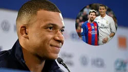 Kylian Mbappé, Lionel Messi y Cristiano Ronaldo.