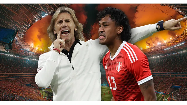 Ricardo Gareca y Renato Tapia.