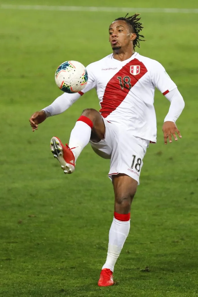 André Carrillo jugando en la Selección Peruana. (Foto: IMAGO).