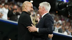 Carlo Ancelotti y Pep Guardiola en uno de los últimos Manchester City vs. Real Madrid.