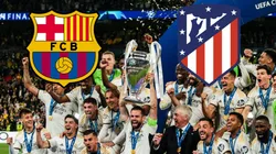 El Barcelona saludó al Real Madrid por su título en la Champions League, pero el Atlético de Madrid no.