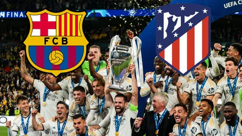 El Barcelona saludó al Real Madrid por su título en la Champions League, pero el Atlético de Madrid no.