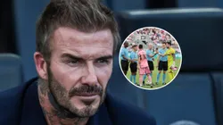 David Beckham y Lionel Messi.