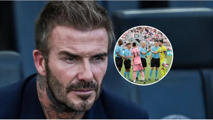 David Beckham y Lionel Messi.