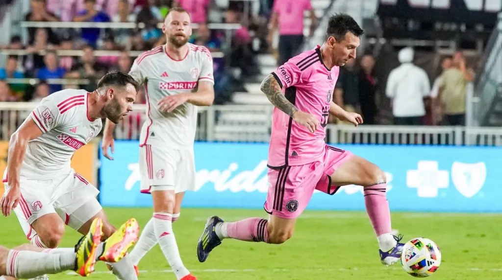 Messi en Inter Miami vs. St. Louis City. (Foto: Imago)
