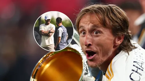 David Beckham, Lionel Messi y Luka Modric.