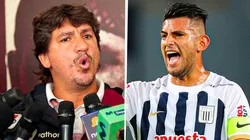 Jean Ferrari vs. Carlos Zambrano tras el Universitario vs. Alianza Lima.