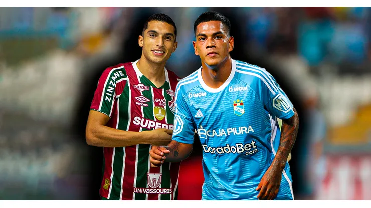 Kevin Serna, exjugador de Alianza Lima, y Joao Grimaldo, jugador de Sporting Cristal.