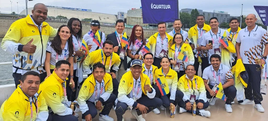 La delegación de Ecuador en París 2024. (Foto: @ECUADORolimpico)