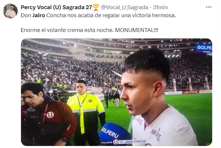 Jairo Concha Universitario vs. Alianza Lima