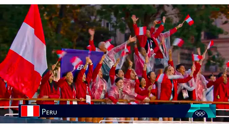 El paso de Perú en la inauguración de los Juegos Olímpicos de París 2024.