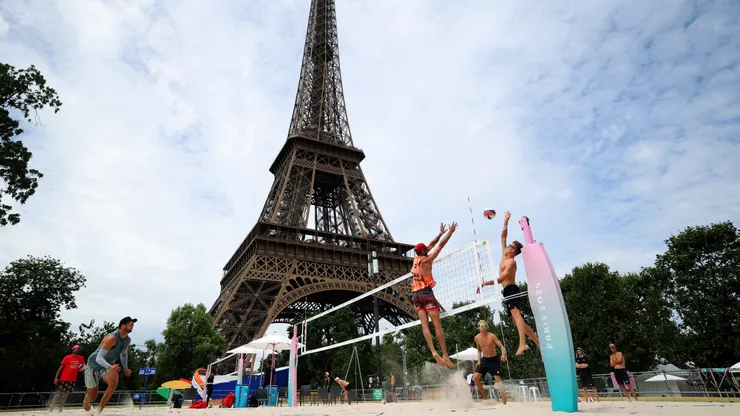 La ciudad de París, totalmente colmada de espíritu olímpico.
