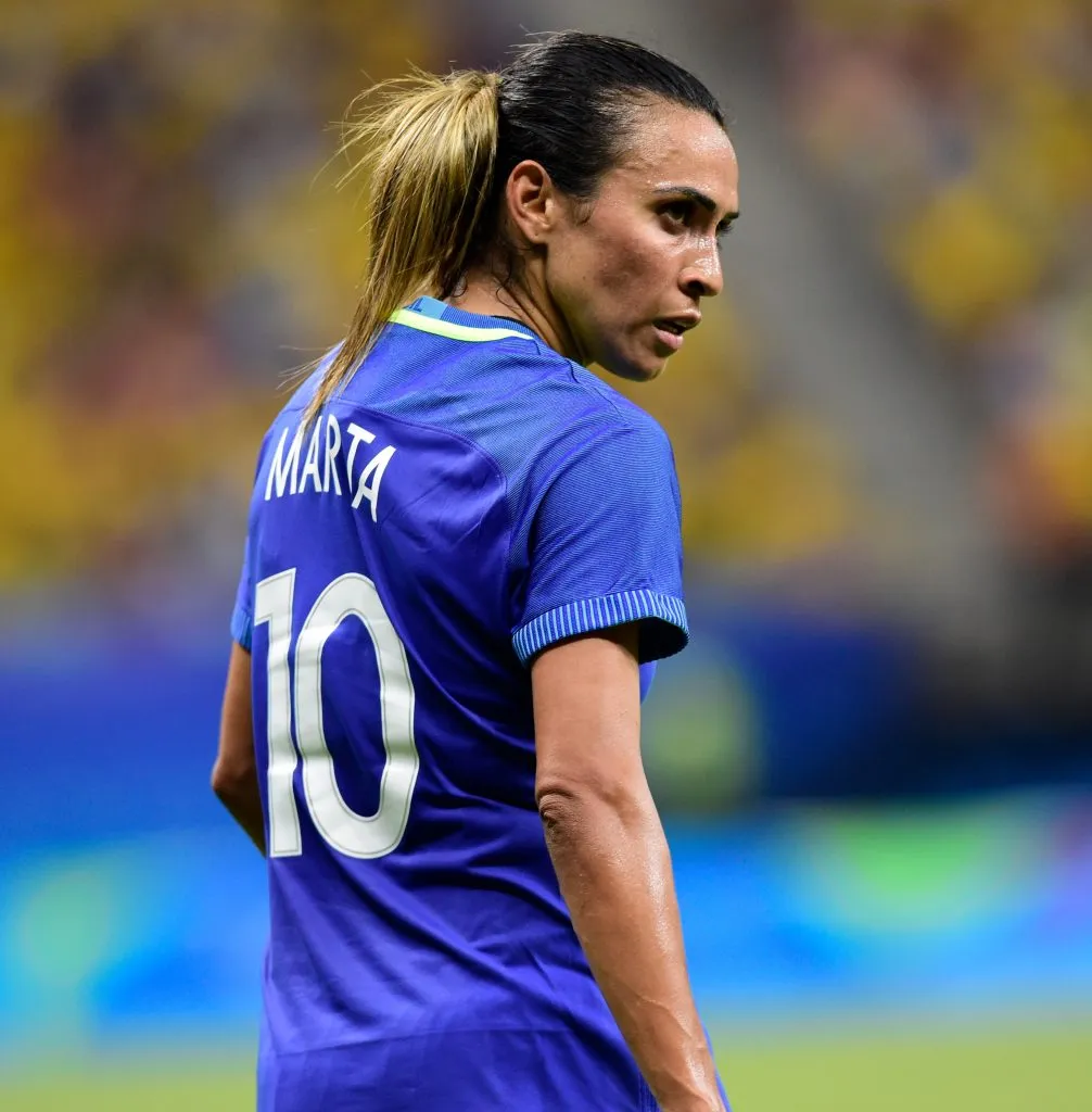 Marta Vieira da Silva se despide de Brasil (Photo by Bruno Zanardo/Getty Images).